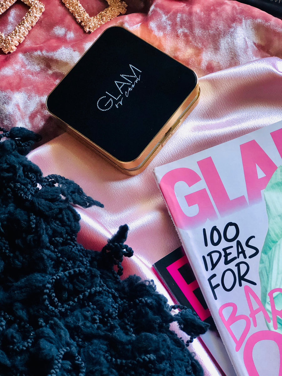 pocket size compact makeup mirror with light by Glam by Cham