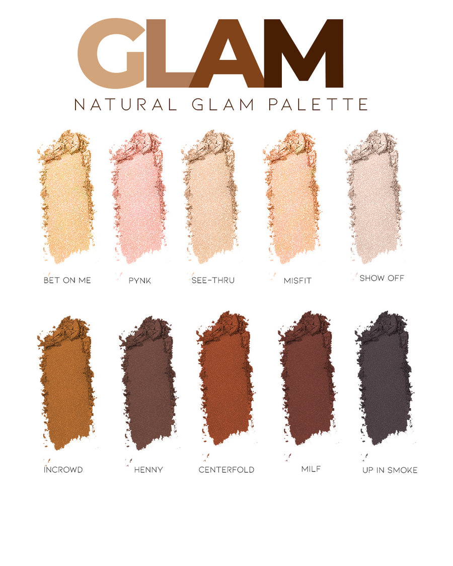 GBC Natural Glam Eyeshadow Palette – GlambyCham